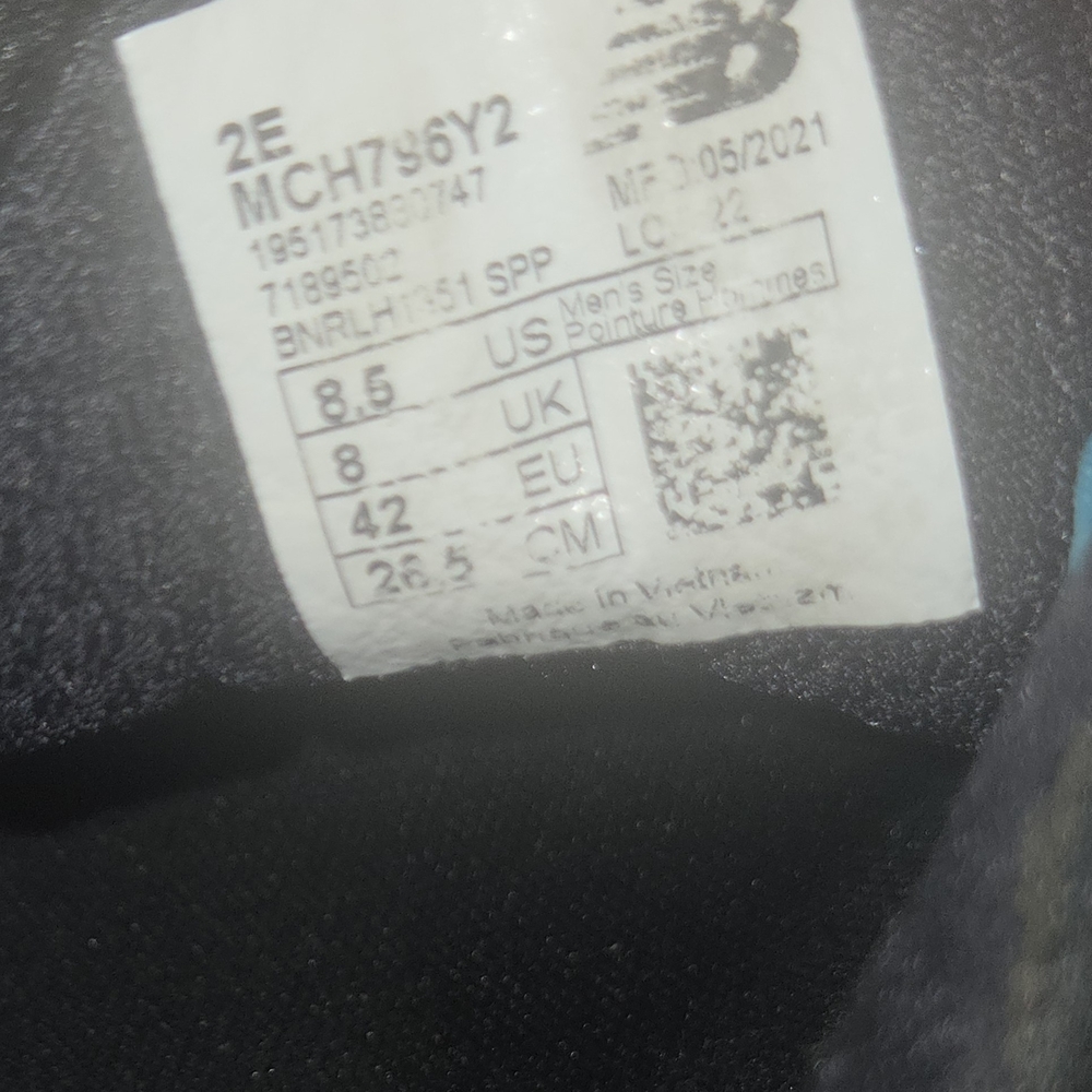 Size 8.5 - New Balance 796v2 2E Wide Virtual Sky - Picture 7 of 7